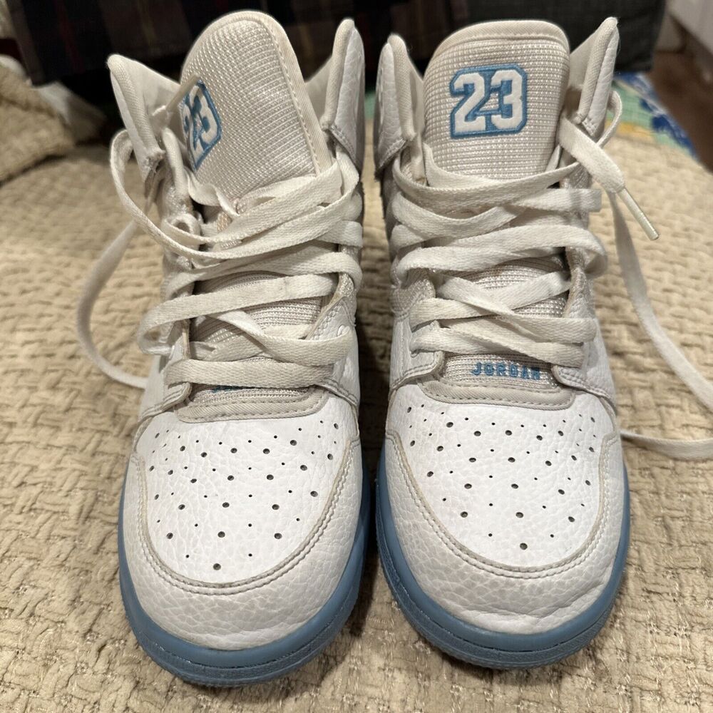 Jordan 1 flight 4 prem trainer 828237-141 7Y White/blue Shoes
